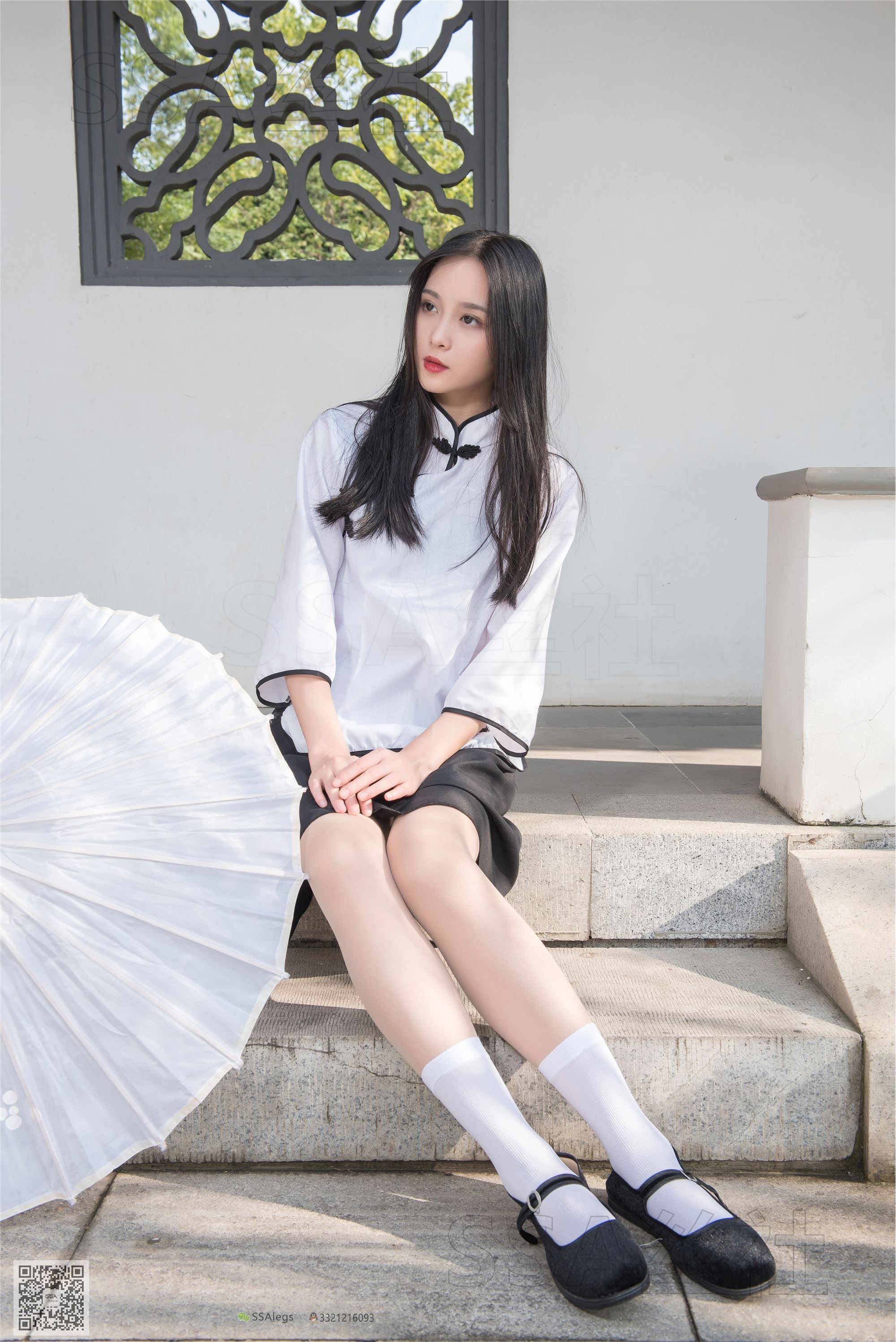 SSA丝社 超清写真 NO.068 君君 民国学妹肉丝白袜